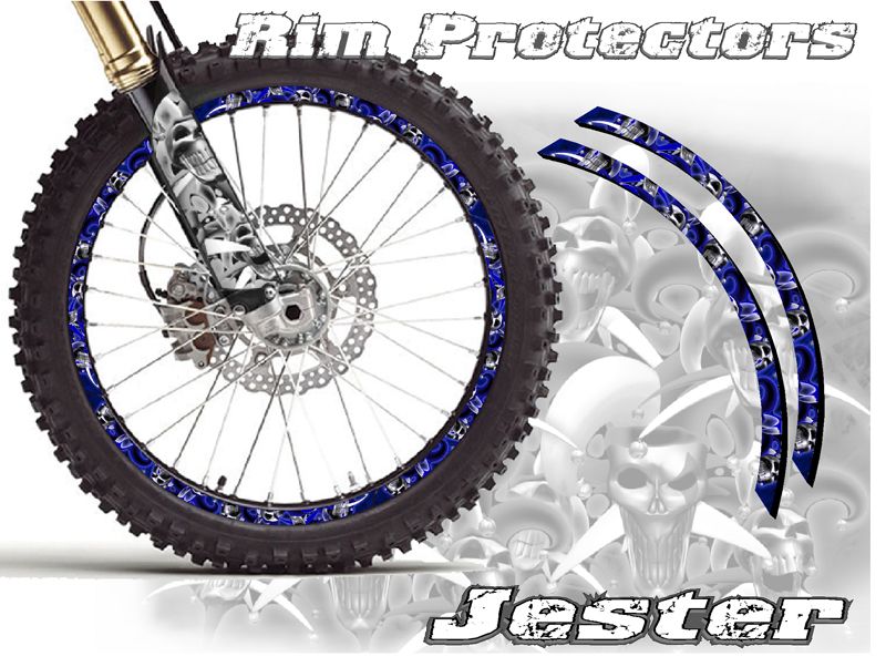 Sell 10 & 12 INCH DIRTBIKE RIM PROTECTORS 10" WHEEL DECALS DIRT BIKE